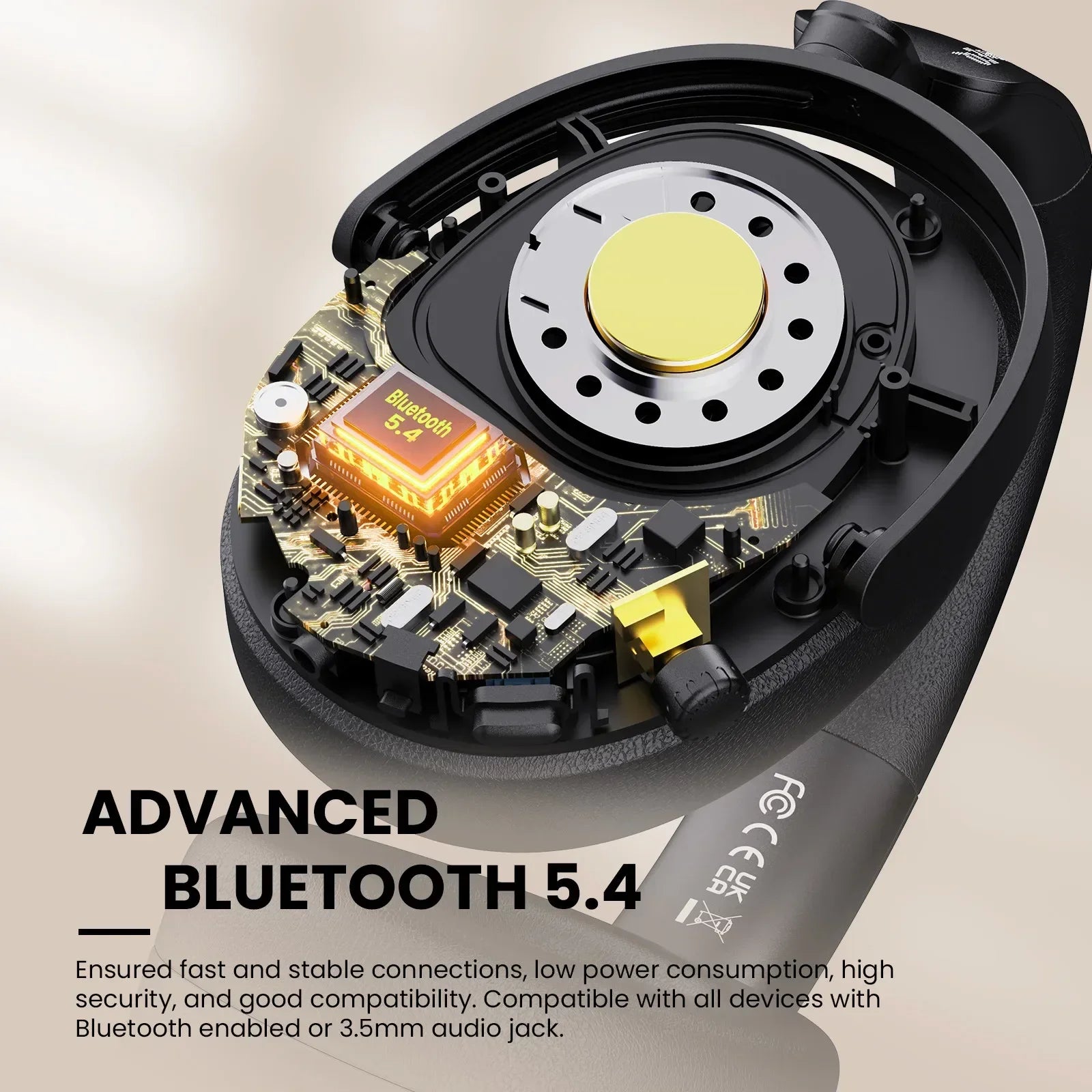 ANC Wireless Headphones | Bluetooth 5.4 Over-Ear Noise Cancelling Headset by Snagg A Headphone