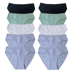 10-Pack Women’s Low-Waist Cotton Panties - SnaggIt