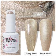 Professional 15ml HEMA & TPO Free Gel Polish – High-Performance Red & Multi Tone Semi Permanent Varnish