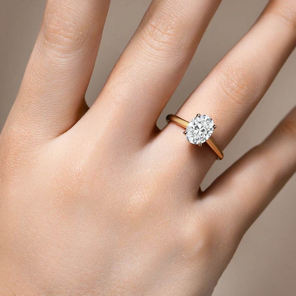 2ct Oval Moissanite Ring - SnaggIt