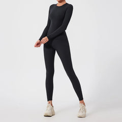 Women's 2-Piece Ultra-Soft Long Sleeve Gym Set | Sports Bra Yoga Running Workout Suit Activewear