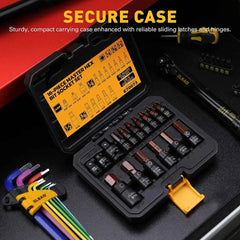 16 Piece SAE Hex Bit Impact Socket Set - Premium S2 Steel 5/64"-9/16" Allen Socket Set with Socket Adapters