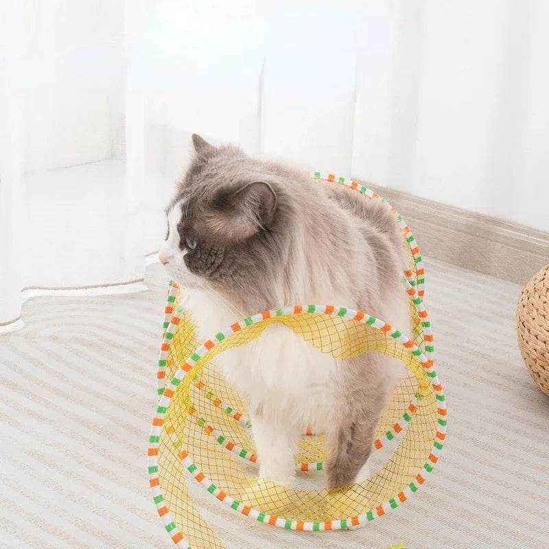 Cat Tunnel Spring Toy - SnaggIt