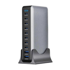 1000W GaN 10-Port USB-C Desktop Charging Station | PD3.1 Fast Charger for iPhone Samsung Laptop