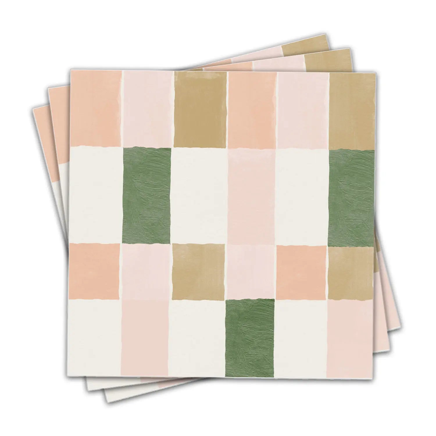 Retro Pink & Green Vinyl Tile Stickers by Snagg A Vinyl Sticker