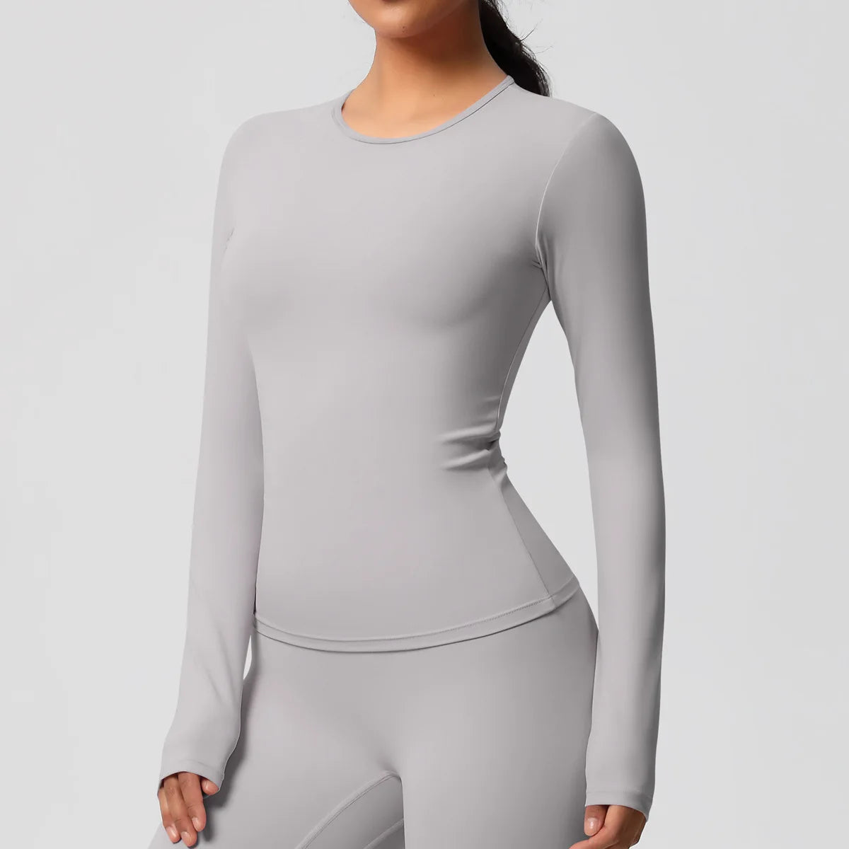 Women's Long Sleeve Yoga Shirt | Push-Up Gym Workout Top Dry-Fit Breathable High Elastic Sports