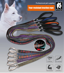 Heavy-Duty Reflective Dog Leash with Carabiner by Snagg A Leash