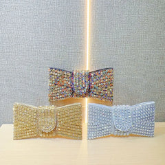 Luxury Bow Sequin Evening Clutch by Snagg It Purses