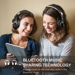 Bluetooth 5.2 Over-Ear Headphones | Hi-Res Audio DJ Studio Headset (72H Playtime) by Snagg A Headphone