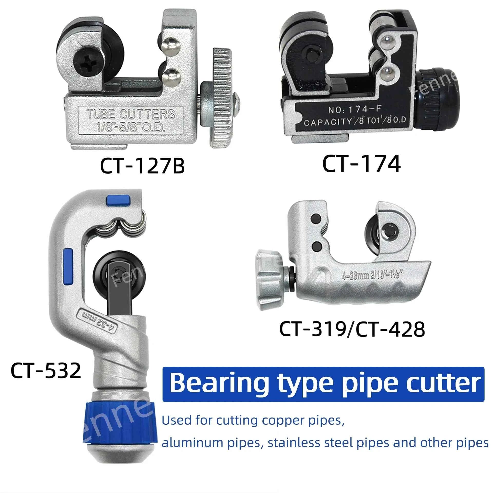 Bearing-type rotary tube cutter for copper pipe – image 2