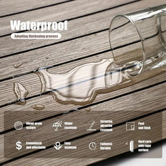 Self-Adhesive Vinyl Waterproof Wood-Grain Striped Wall Stickers by Snagg A Vinyl Sticker