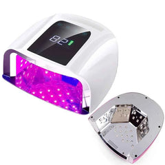 96W Cordless Mirror-Reflective UV/LED Nail Station – Wireless High Performance Rechargeable Dryer