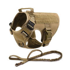 Tactical Dog Harness with MOLLE Pouches – Training Vest for Medium & Large Dogs, German Shepherd
