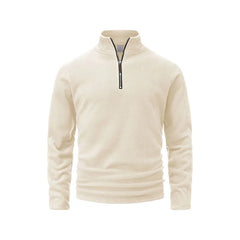 Men’s Stand-Up Collar Half-Zip Pullover | Trendy Autumn/Winter Versatile Top