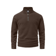 Men’s Stand-Up Collar Half-Zip Pullover | Trendy Autumn/Winter Versatile Top