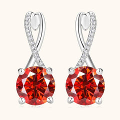 4CT Pink Moissanite Earrings - SnaggIt