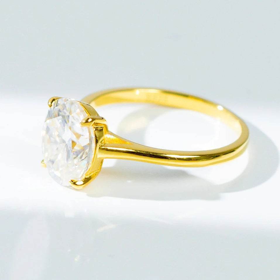 3ct Oval Moissanite Ring - SnaggIt