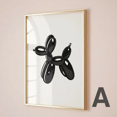 Modern Preppy Balloon Dog Canvas Print by Snagg A Print