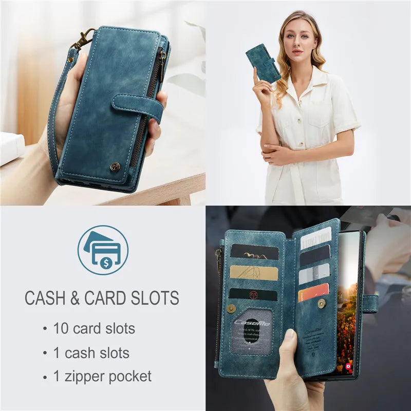 Flip Leather Wallet Case – for Samsung Galaxy S22 Series - Phone Cases & Covers