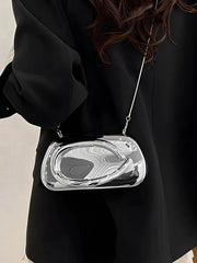 Acrylic Box-Shaped Evening Crossbody Bag - SnaggIt