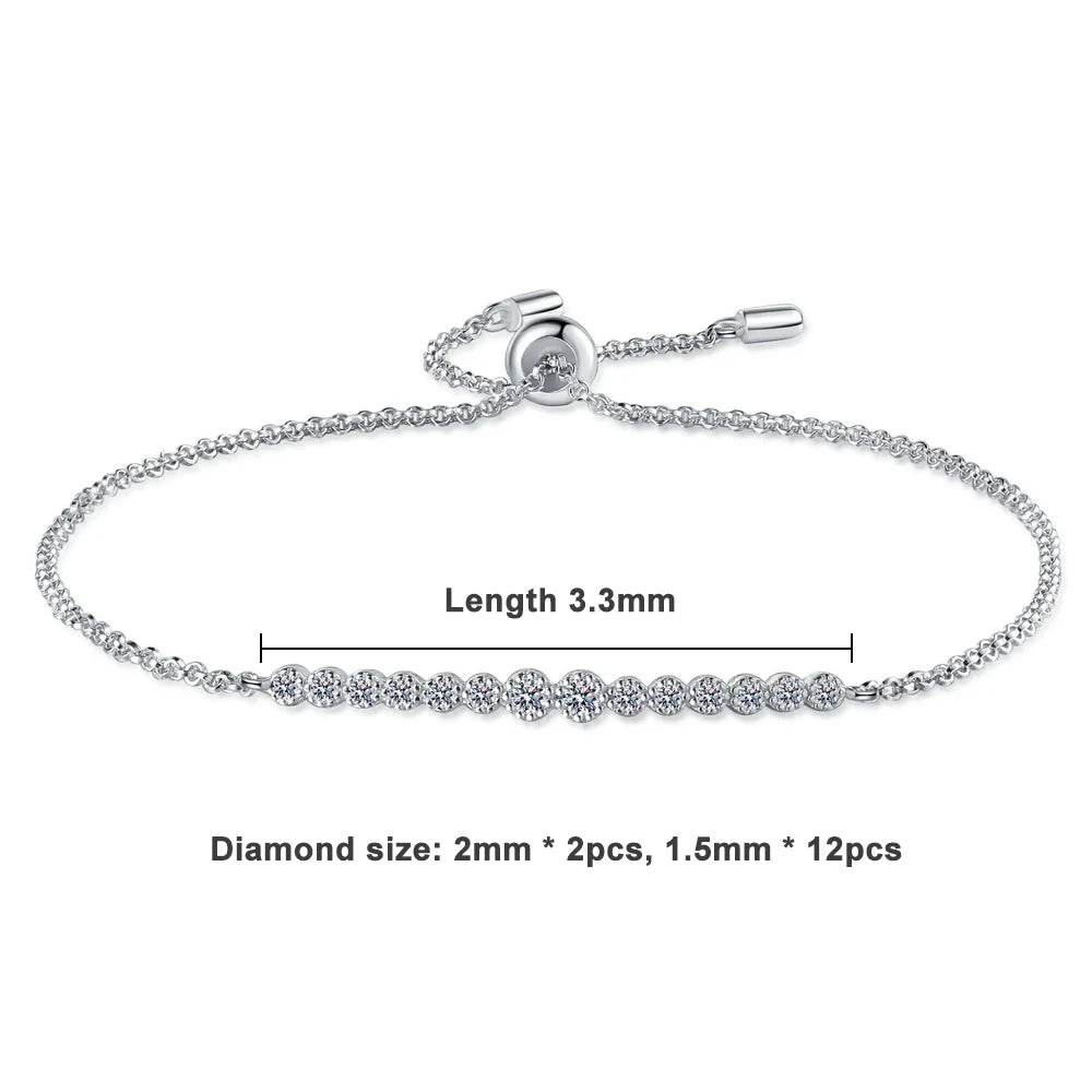 D VVS1 Moissanite Tennis Bracelet - SnaggIt