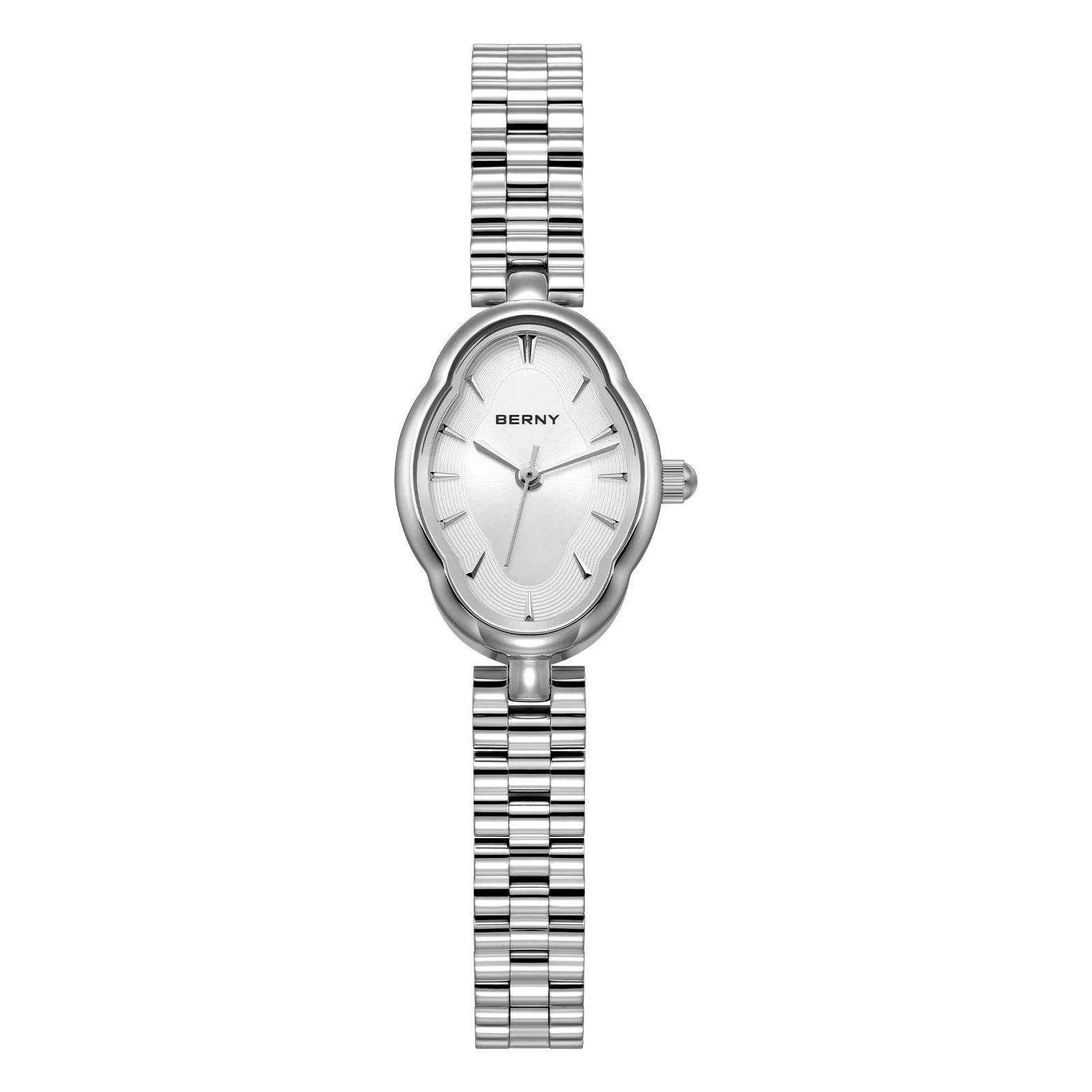 BERNY Women’s Small Quartz Watch & Bracelet Set - SnaggIt