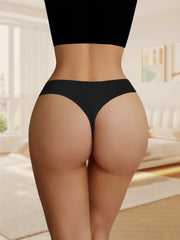 Cotton Thongs & G-Strings 7-Pack | Striped Soft Breathable Plus Size Women's Underwear