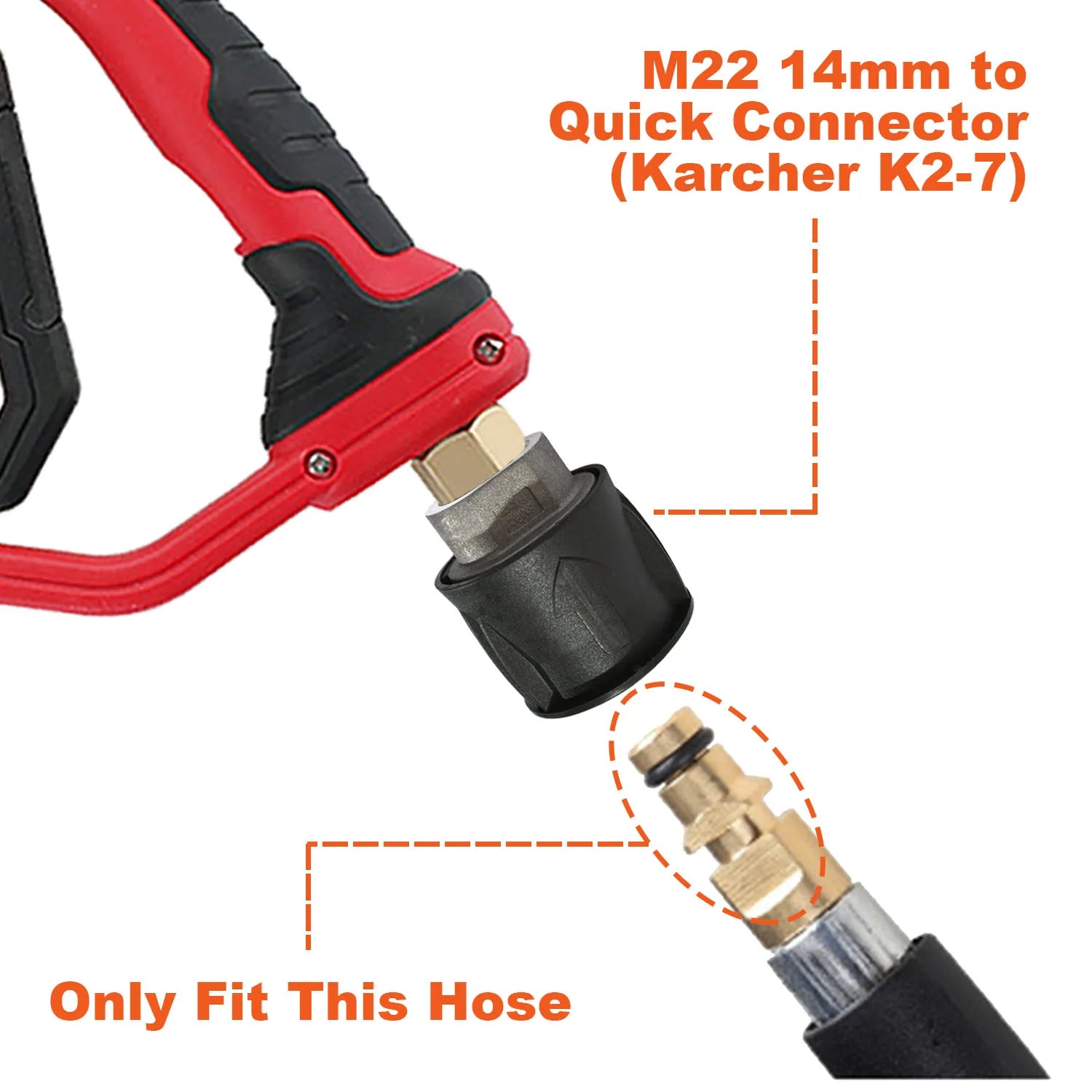 4000 PSI Spray Gun with Nozzles & Foam Lance Kit by Snagg A Foam Cannon