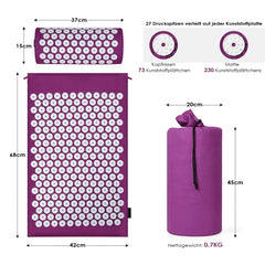 Acupressure Mat & Pillow Set | Muscle Tension & Stress Relief