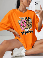 Wild Thang Print Womans Streetwear T-Shirt