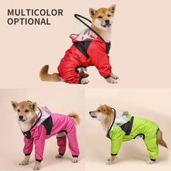 Waterproof Dog Raincoat with Hoodie by Snagg A Jumpsuit