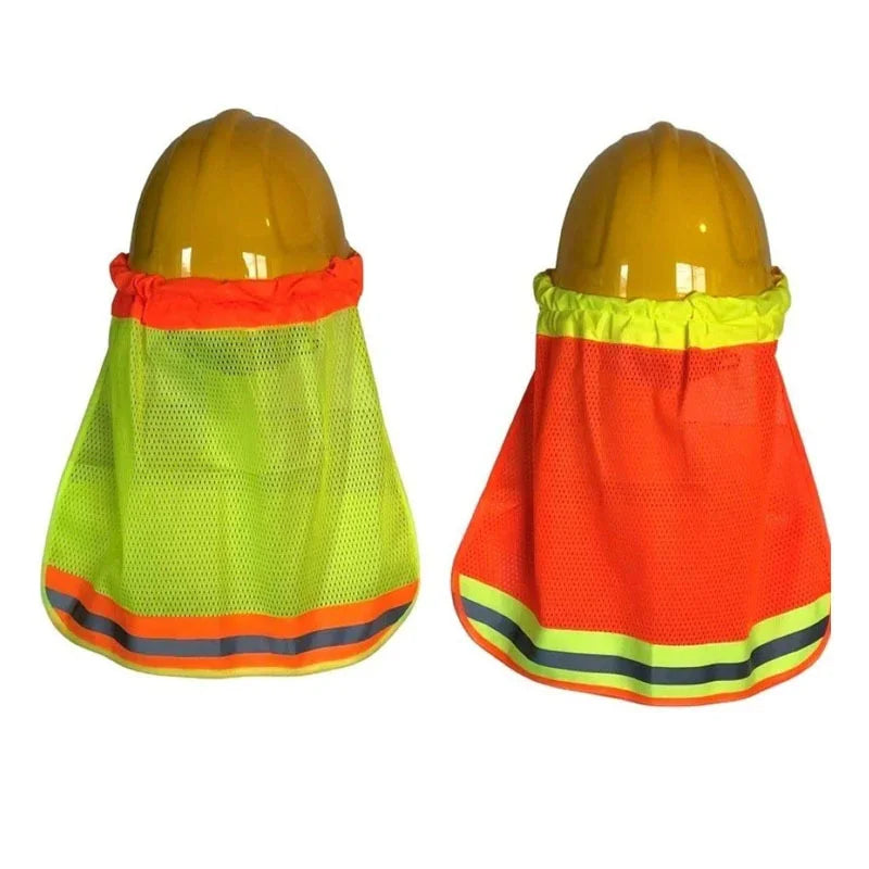 Reflective Stripe Neck Shield Safety For Hard Hats by Snagg A Neck Shield