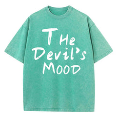 The Devils Mood Print Womans Streetwear T-Shirt