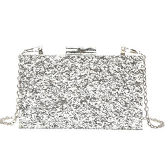 Multicolor Acrylic Geometric Box Clutch by Snagg It Purses