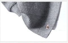 Men’s Baseball Collar Open Cardigan | Korean Style Color-Block Knitwear