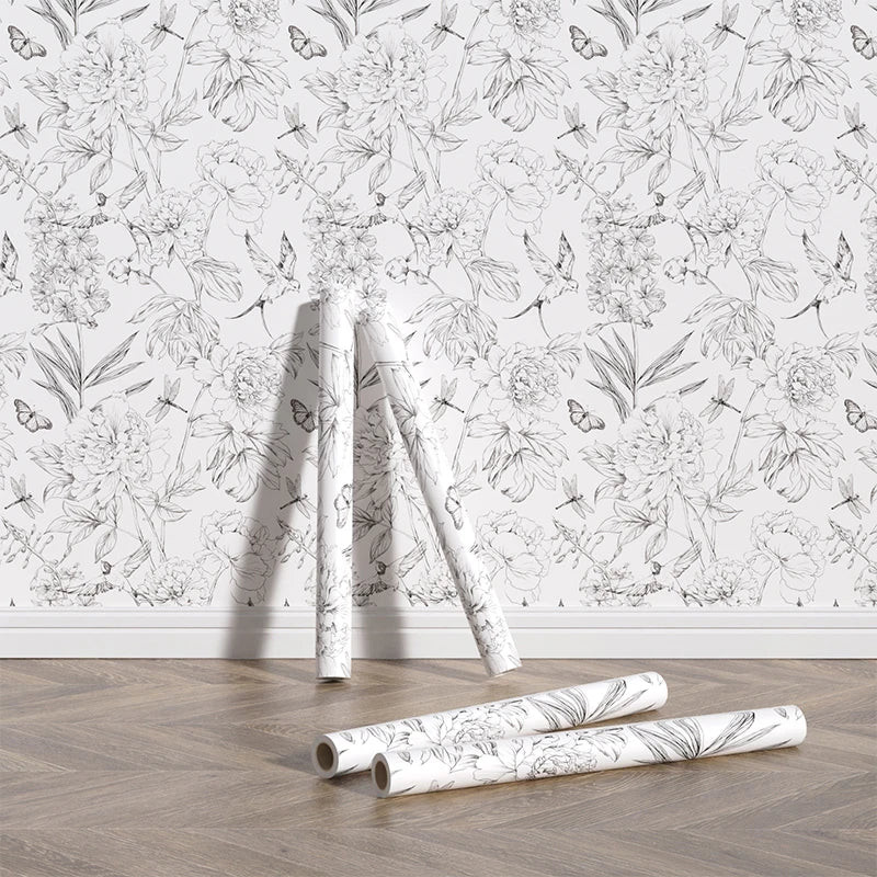 Floral Modern Waterproof Wallpaper by Snagg A Wallpaper