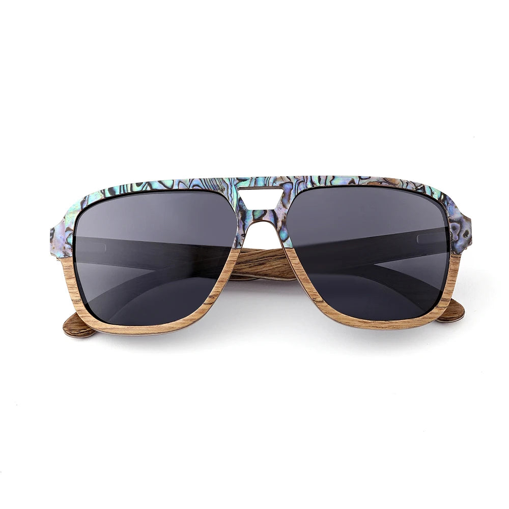 Shell Wooden Sunglasses by Snagg It Sunglasses