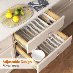 Expandable Cutlery Drawer Organizer by Snagg A Tray