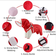 Waterproof Hooded Dog Raincoat by Snagg A Jacket