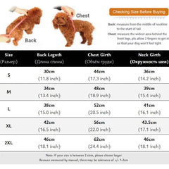 Dog Puffer Jacket with Built-In Harness – Waterproof Winter Snow Coat for Small Dogs