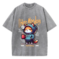 I Hate Mondays Print Womans Streetwear T-Shirt