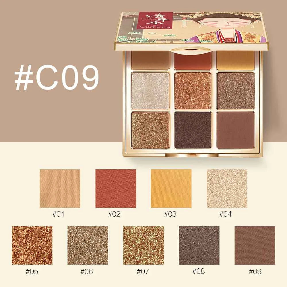 Eternal Love 9 Color Signature Palette – Professional Matte & Shimmer Eyeshadow for High Pigment Artistry