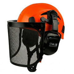 Forestry safety helmet kit with mesh face shield and earmuffs – image 15