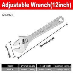 Heavy Duty Adjustable Wrench by Snagg A Wrench Set