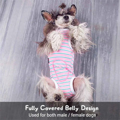Dog Recovery Suit – Post-Surgery Anti-Licking Bodysuit with Sanitary Panel for Male & Female Dogs