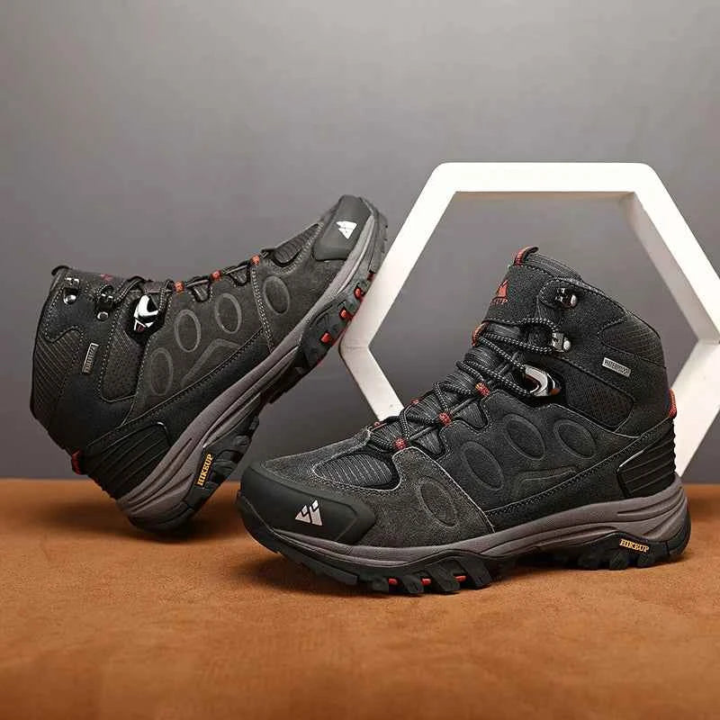 Men's High-Top Winter Hiking Boots – Warm Lace-Up Trekking Boots, 4 Colours