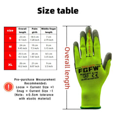 10 Pairs PU Coated Work Gloves by Snagg A Gloves