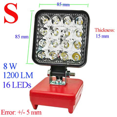High Intensity LED Work Light & Power Station - 6000K Portable Spotlight for 18V Battery Platforms