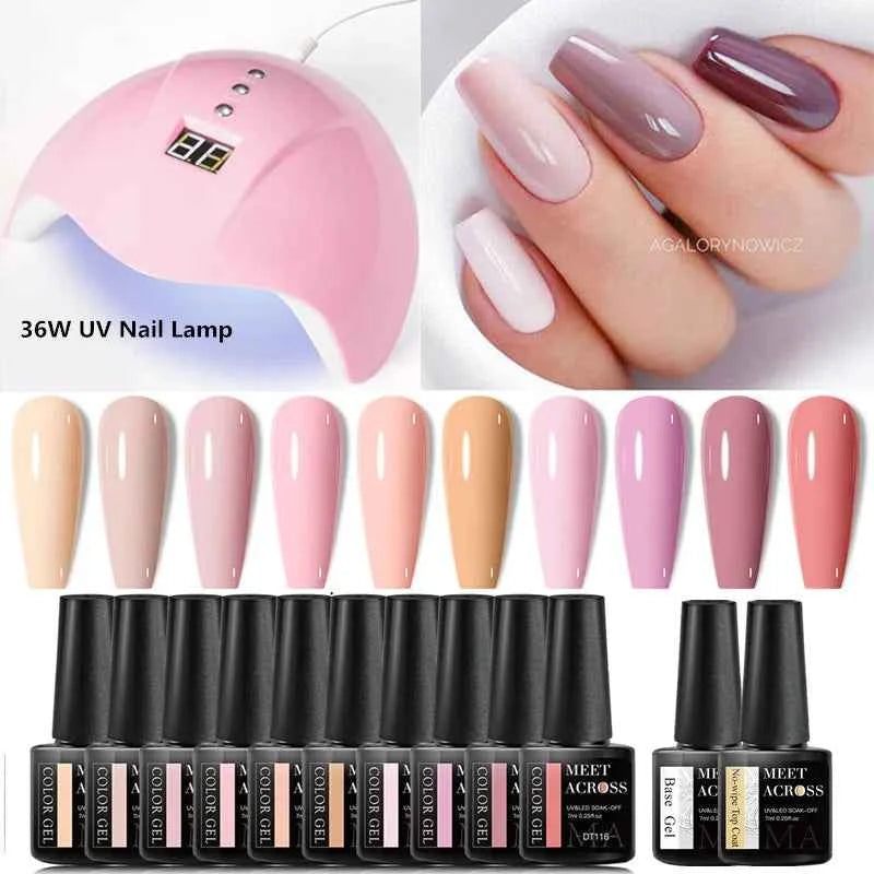 Professional 13 Piece Gel Artistry Collection – Complete 7ml High Pigment Set with UV/LED Performance