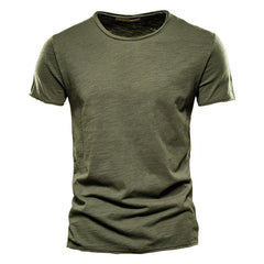 100% Cotton Daily Tee | Lightweight Summer Fitness & Leisure Top